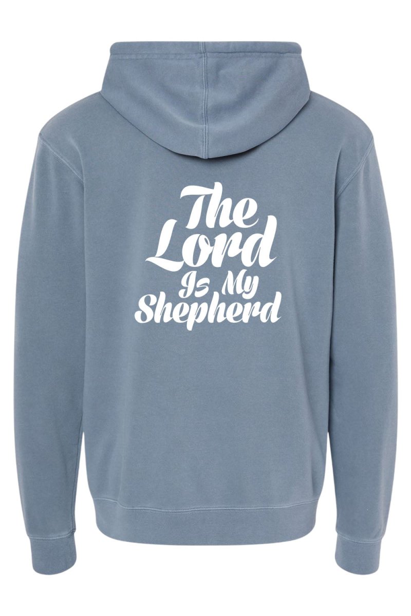 Psalm 23:1 Unisex Pigment - Dyed Hoodie Sweatshirt - Two & Gathered