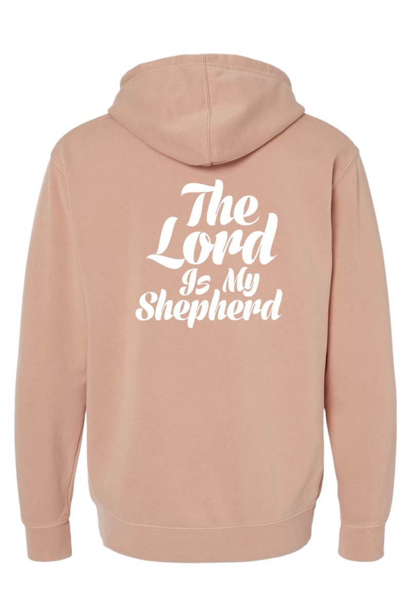 Psalm 23:1 Unisex Pigment - Dyed Hoodie Sweatshirt - Two & Gathered