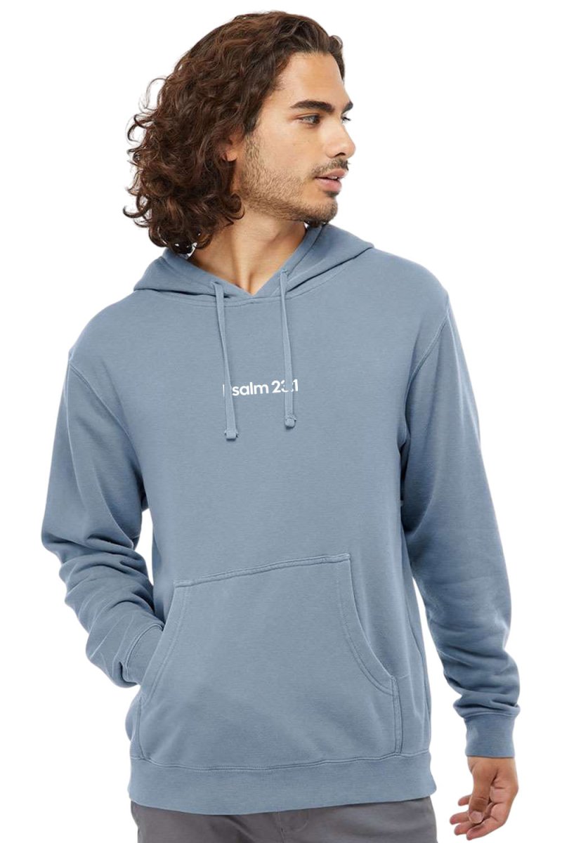 Psalm 23:1 Unisex Pigment - Dyed Hoodie Sweatshirt - Two & Gathered