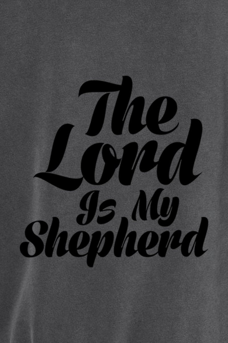 Psalm 23:1 Unisex Pigment - Dyed Hoodie Sweatshirt - Two & Gathered