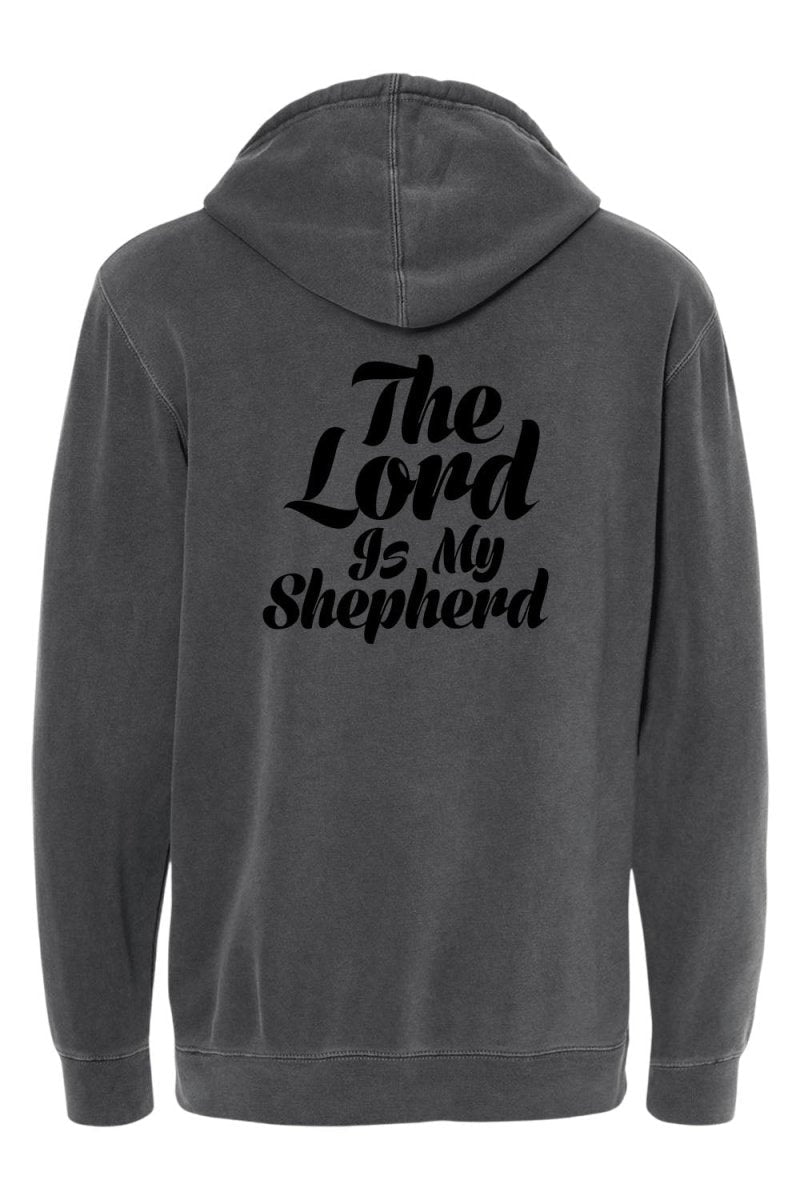 Psalm 23:1 Unisex Pigment - Dyed Hoodie Sweatshirt - Two & Gathered