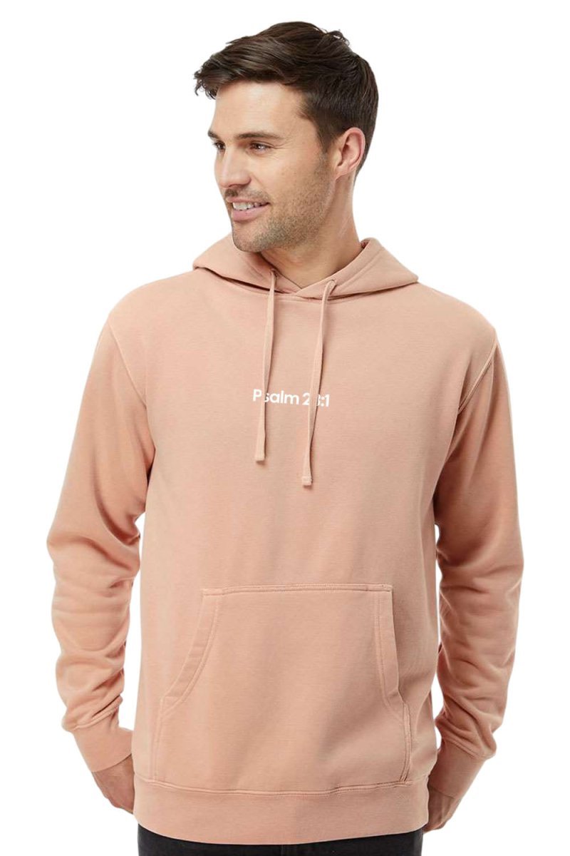 Psalm 23:1 Unisex Pigment - Dyed Hoodie Sweatshirt - Two & Gathered
