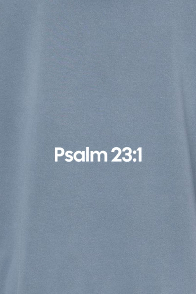 Psalm 23:1 Unisex Pigment - Dyed Hoodie Sweatshirt - Two & Gathered
