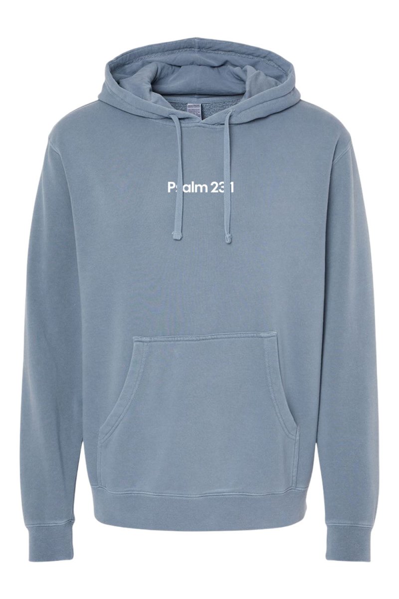 Psalm 23:1 Unisex Pigment - Dyed Hoodie Sweatshirt - Two & Gathered