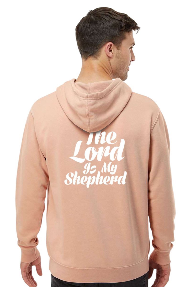 Psalm 23:1 Unisex Pigment - Dyed Hoodie Sweatshirt - Two & Gathered