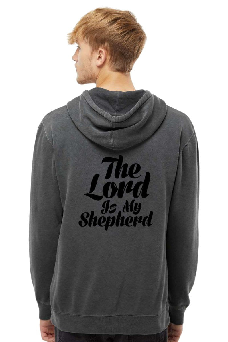 Psalm 23:1 Unisex Pigment - Dyed Hoodie Sweatshirt - Two & Gathered