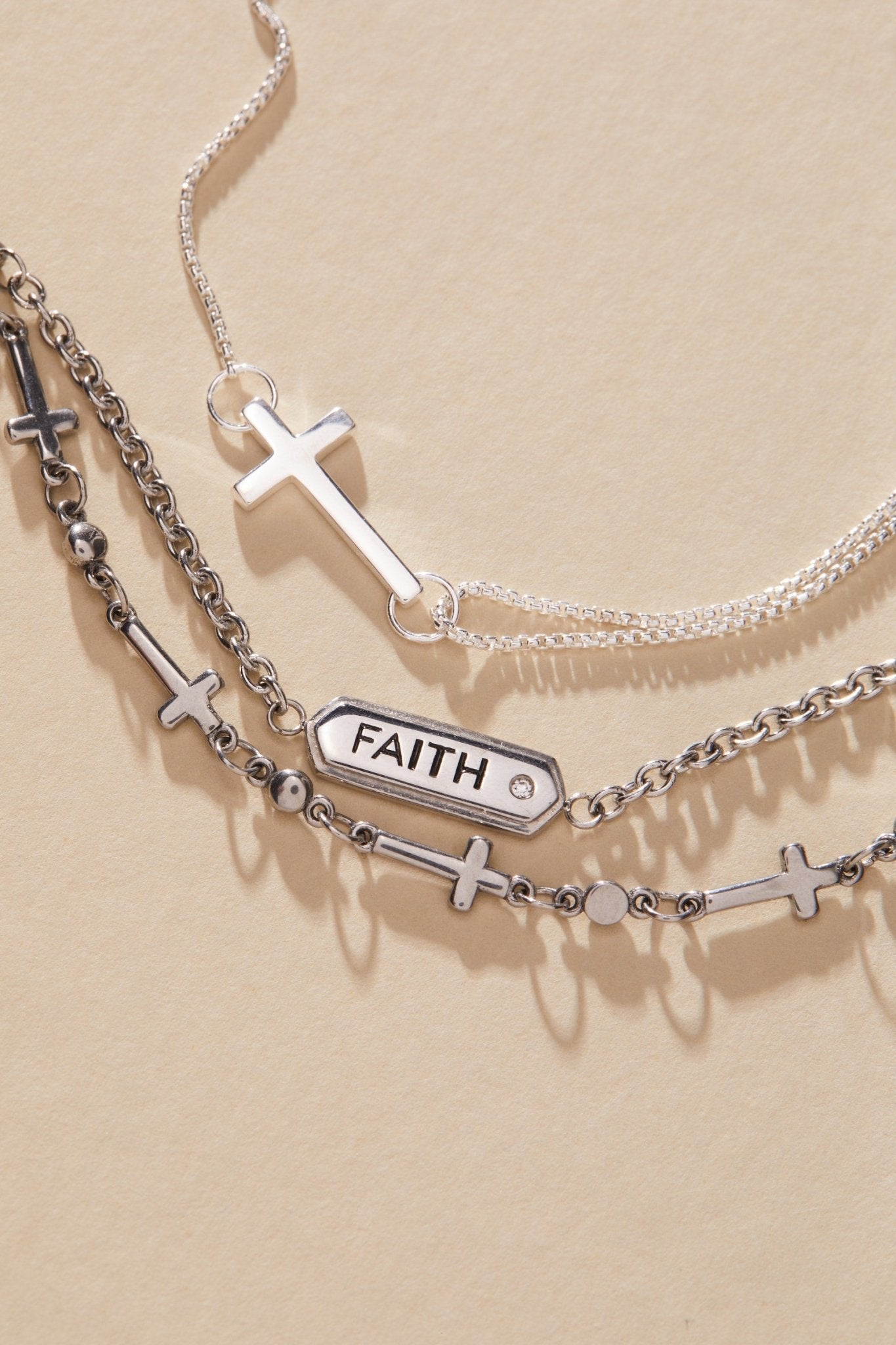 Pull Chain Cross Bracelet - Two & Gathered