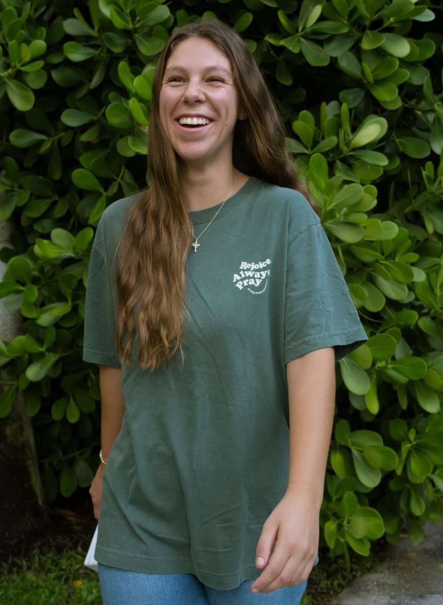 Rejoice Always Pray Unisex Garment - Dyed Tee - Two & Gathered