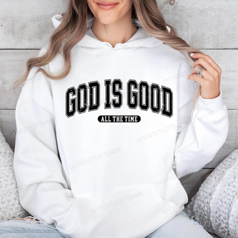 Retro Christian Sweatshirt,God Is Good All the Time Hoodie - Two & Gathered
