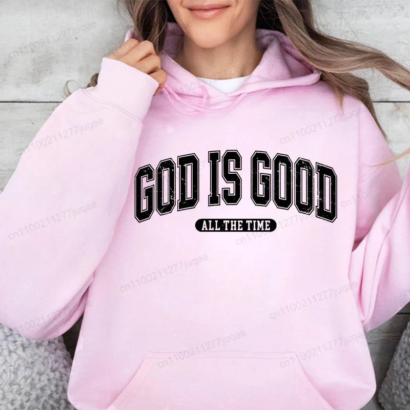 Retro Christian Sweatshirt,God Is Good All the Time Hoodie - Two & Gathered