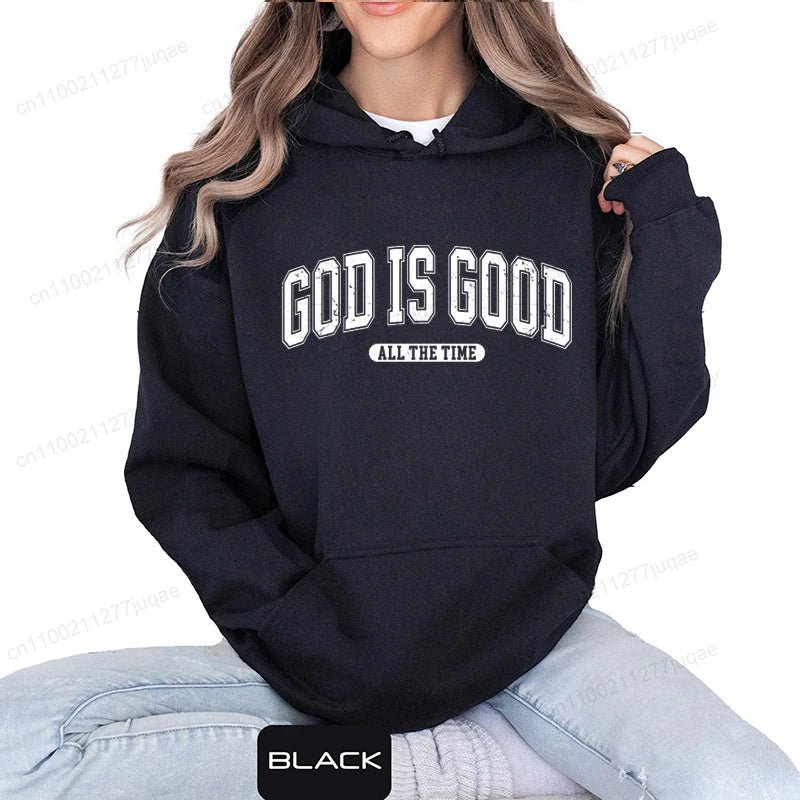 Retro Christian Sweatshirt,God Is Good All the Time Hoodie - Two & Gathered