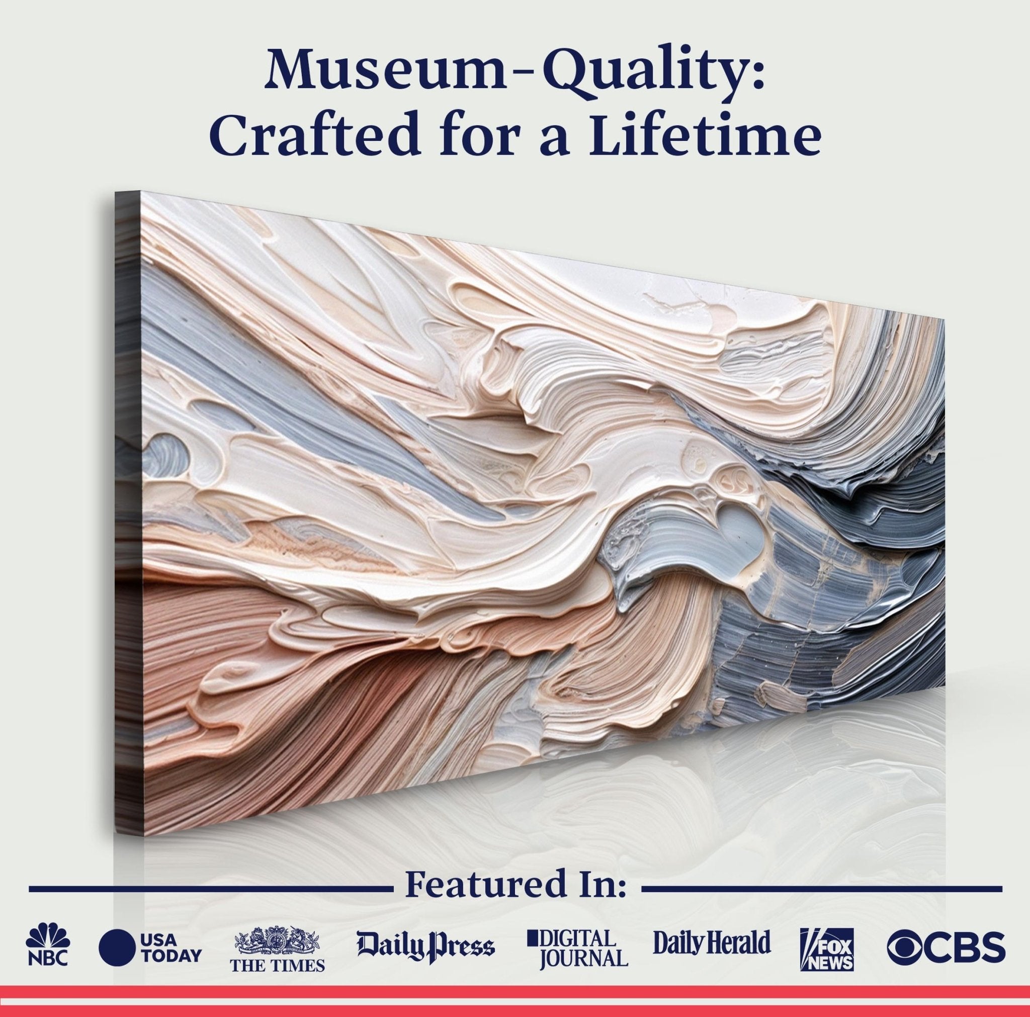 Rough Minimalist Impasto Wall Art - Two & Gathered