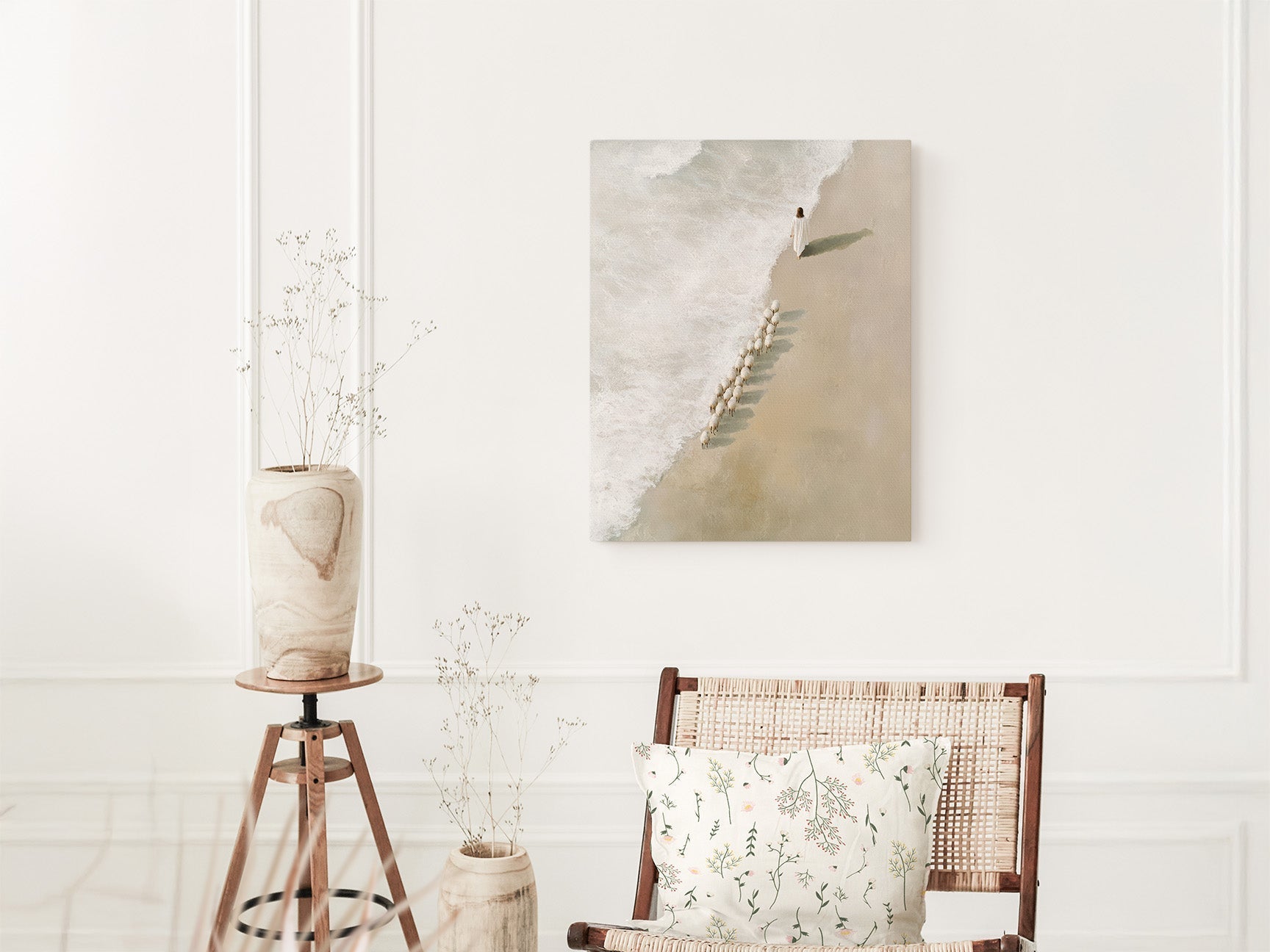 Safe in His Care 4 | Canvas Artwork - Two & Gathered