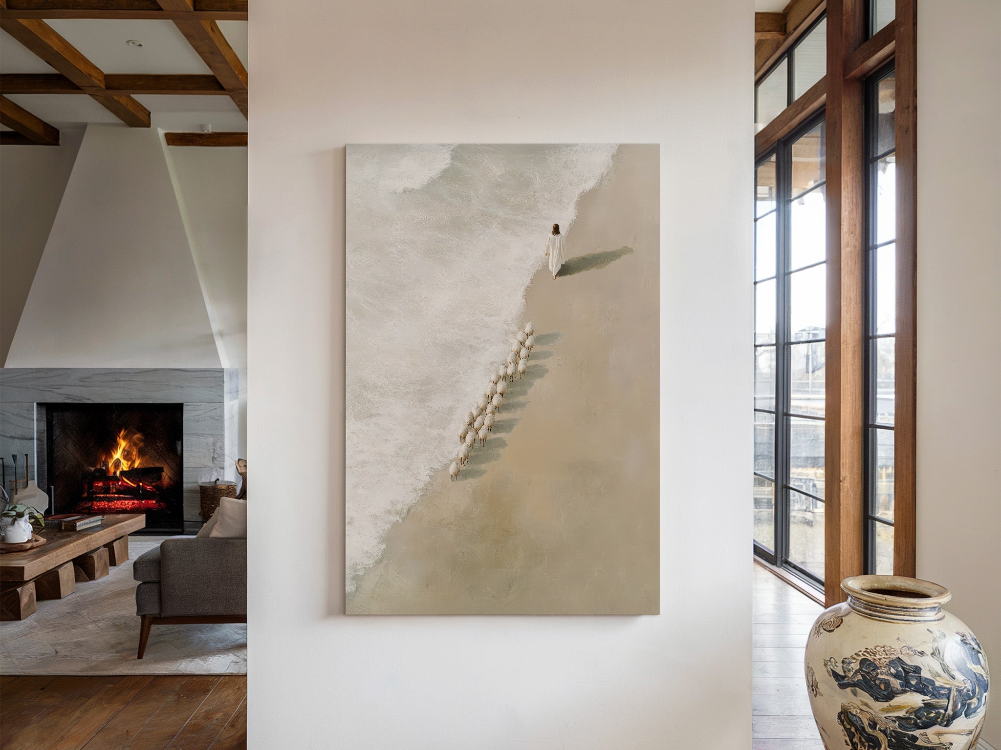 Safe in His Care 4 | Canvas Artwork - Two & Gathered
