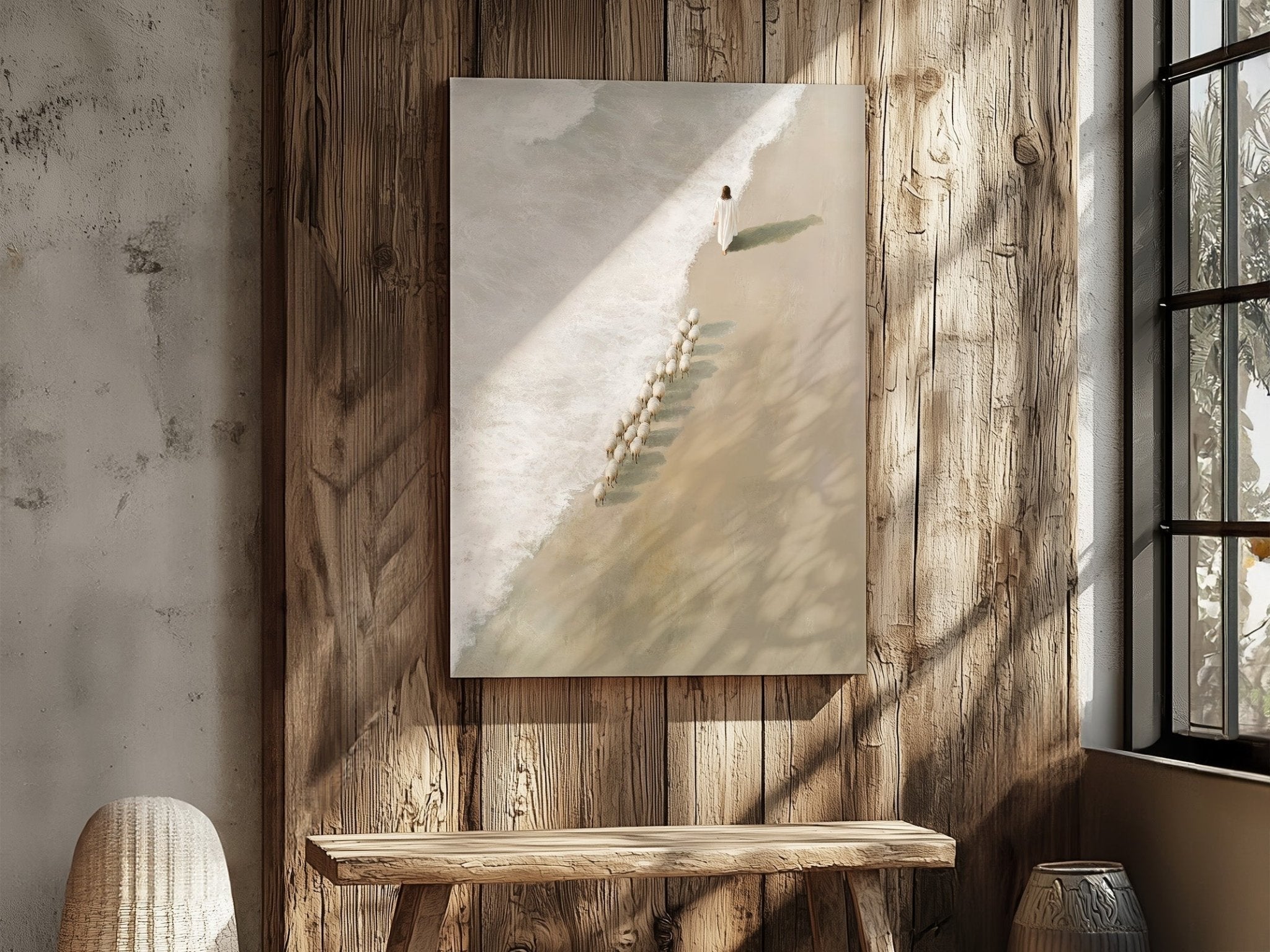 Safe in His Care 4 | Canvas Artwork - Two & Gathered