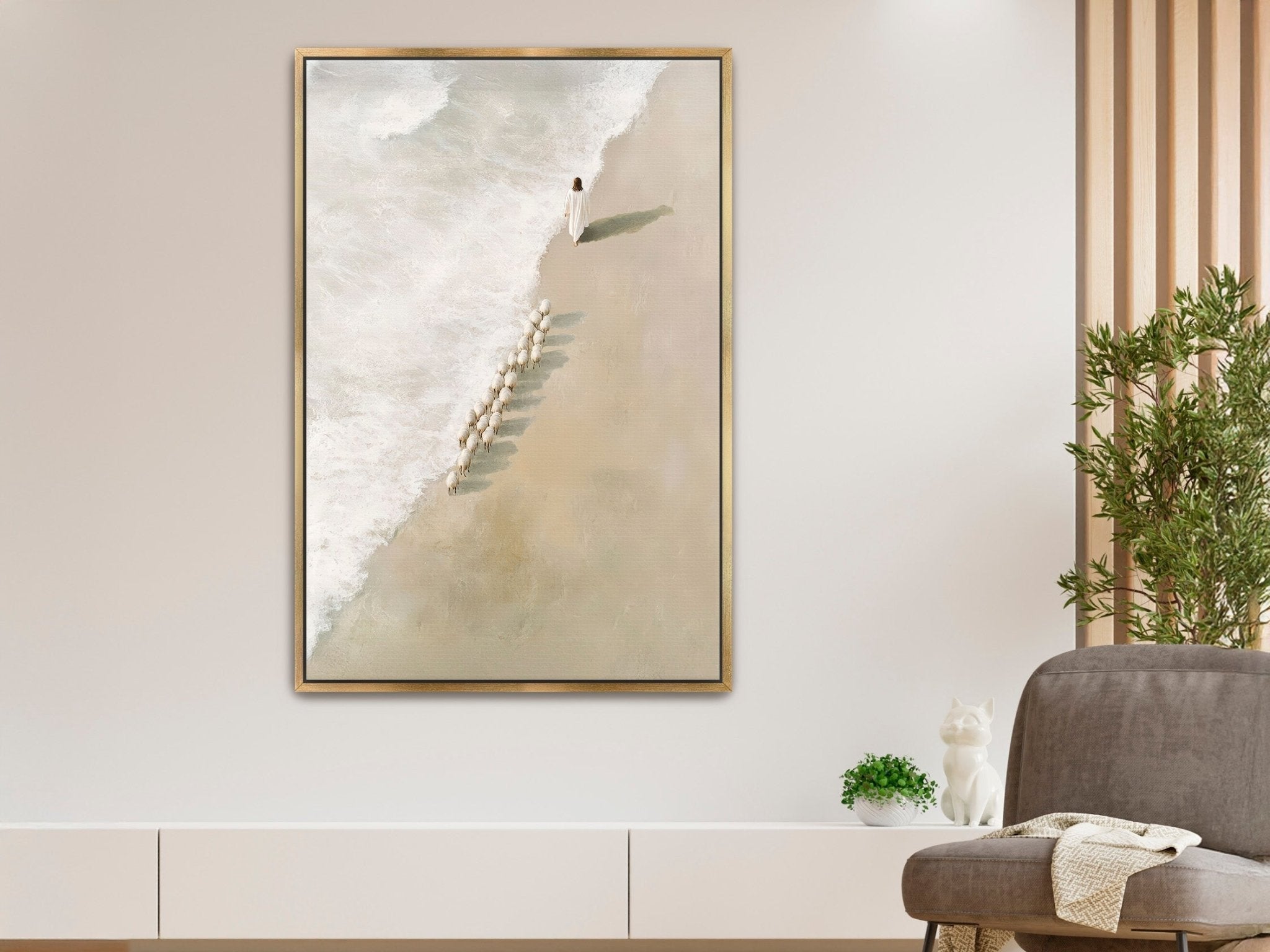 Safe in His Care 4 | Canvas Artwork - Two & Gathered