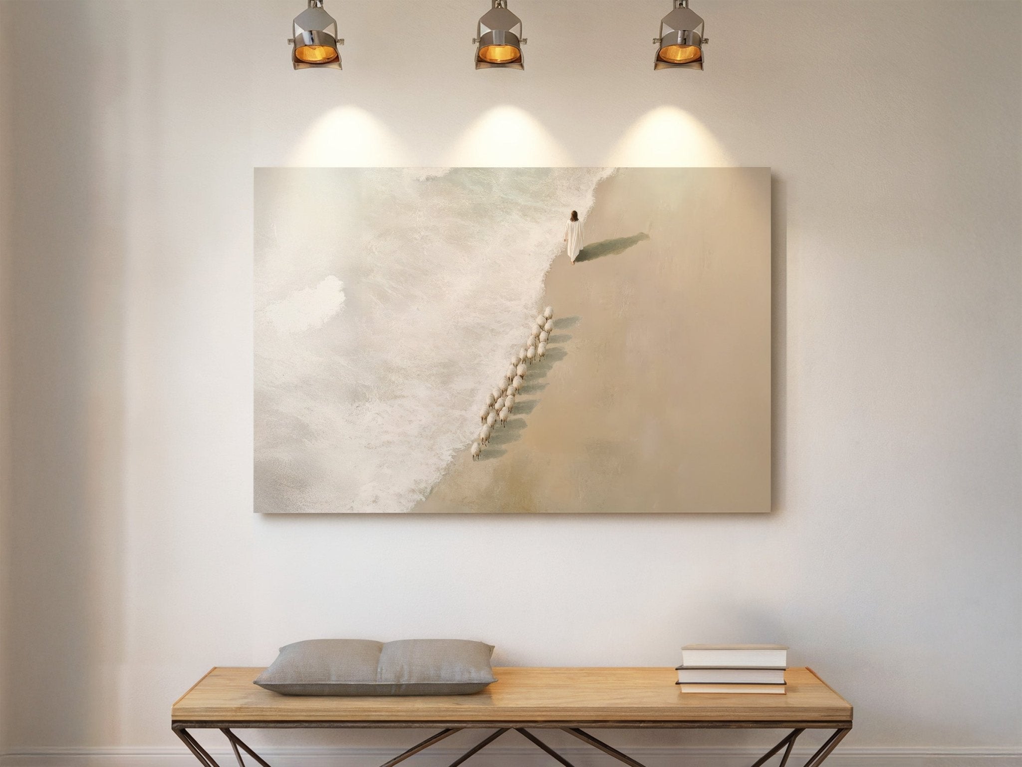 Safe in His Care 4 | Canvas Artwork - Two & Gathered