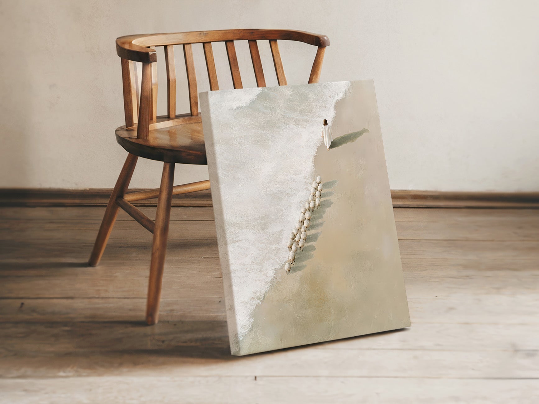 Safe in His Care 4 | Canvas Artwork - Two & Gathered