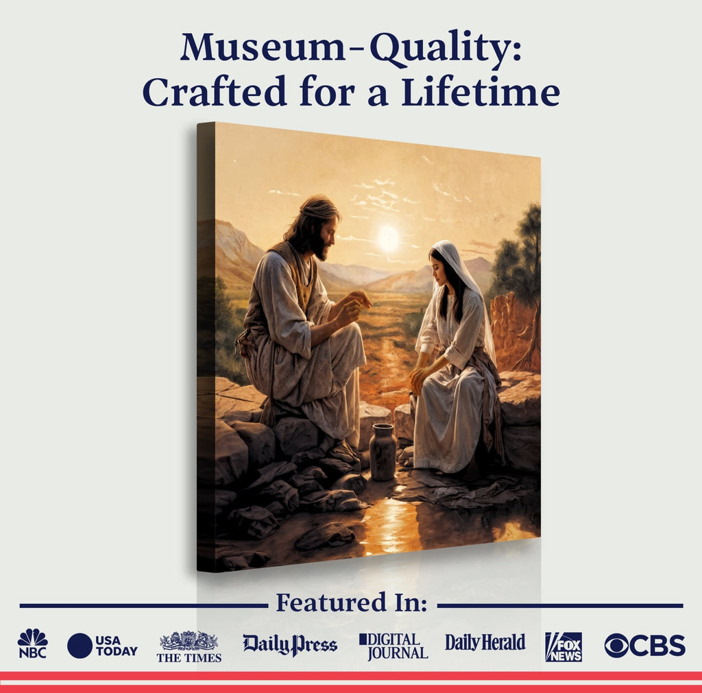 Samaritan at the Well Faith Wall Art III - Two & Gathered