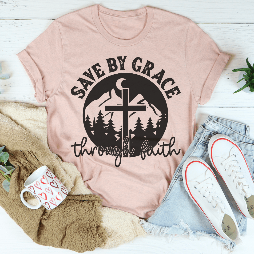 Save By Grace Through Faith Tee - Two & Gathered