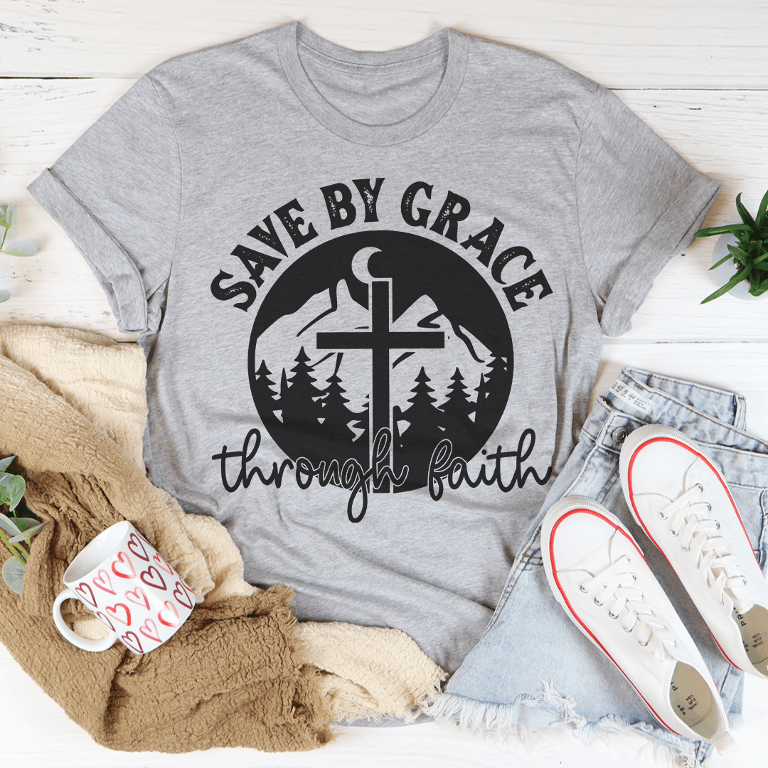 Save By Grace Through Faith Tee - Two & Gathered