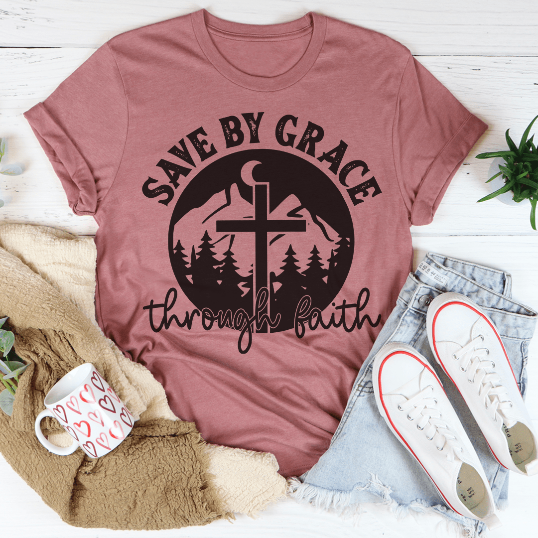 Save By Grace Through Faith Tee - Two & Gathered