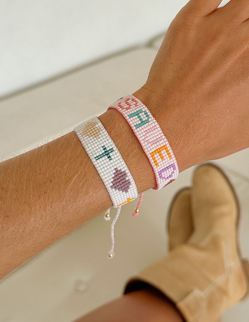 Saved Micro Bead String Bracelet - Two & Gathered