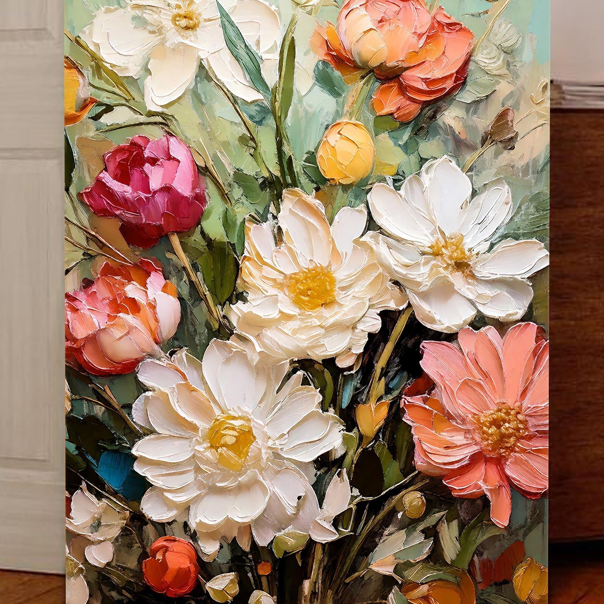 Serene Blossoms Impasto Wall Art - Two & Gathered
