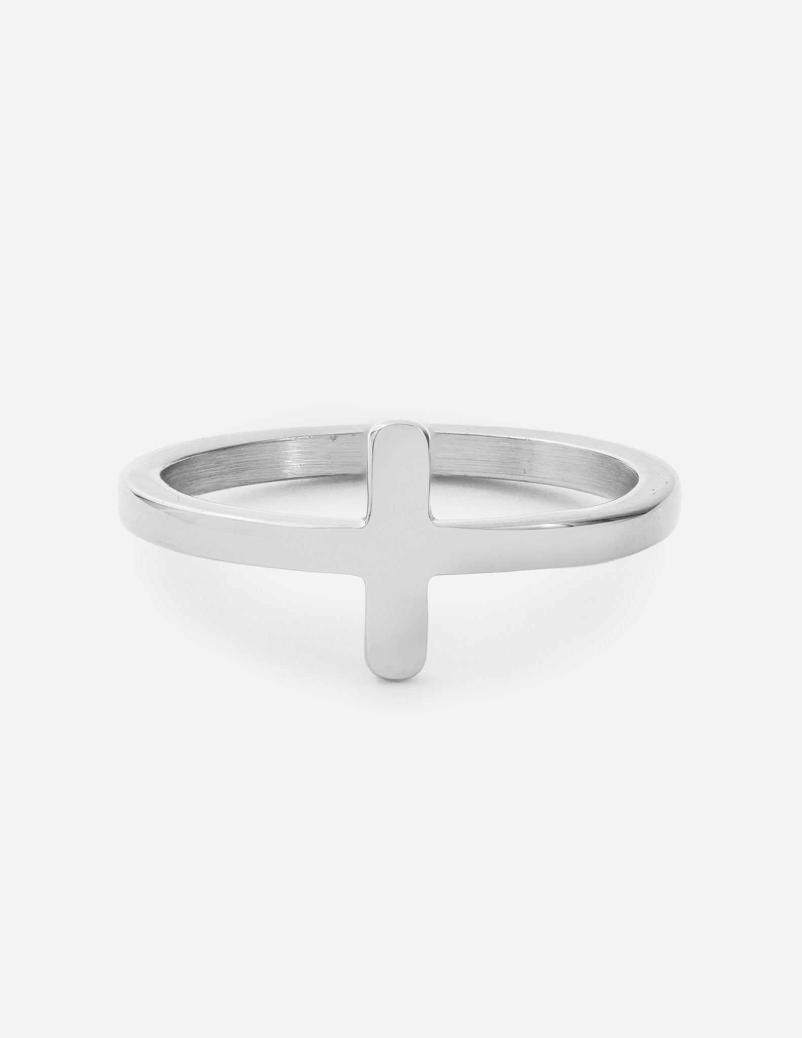 Silver Cross Ring - Two & Gathered
