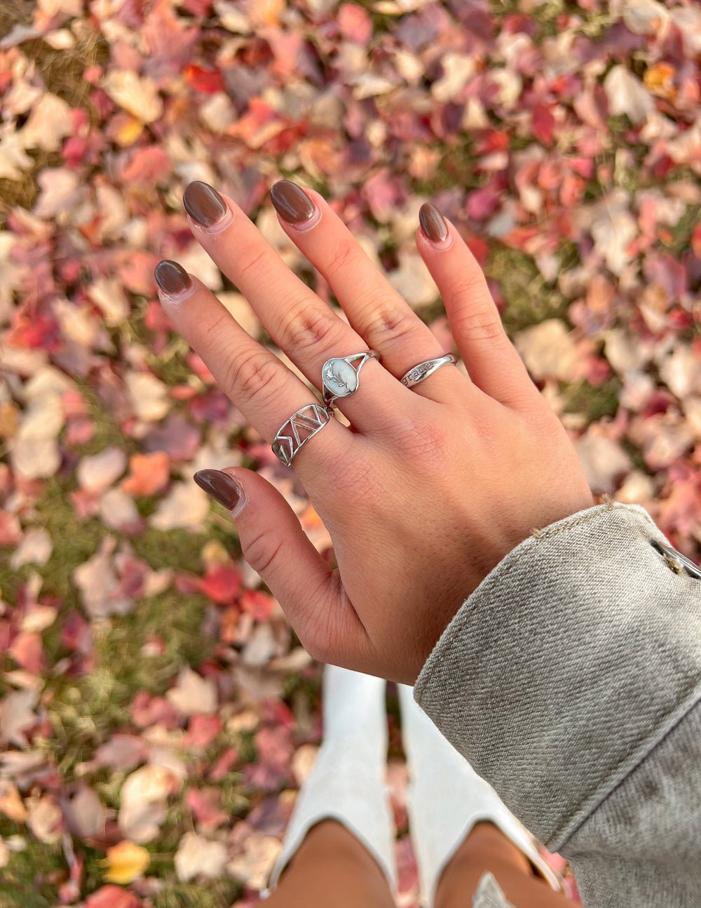 Silver Highs and Lows Statement Ring - Two & Gathered