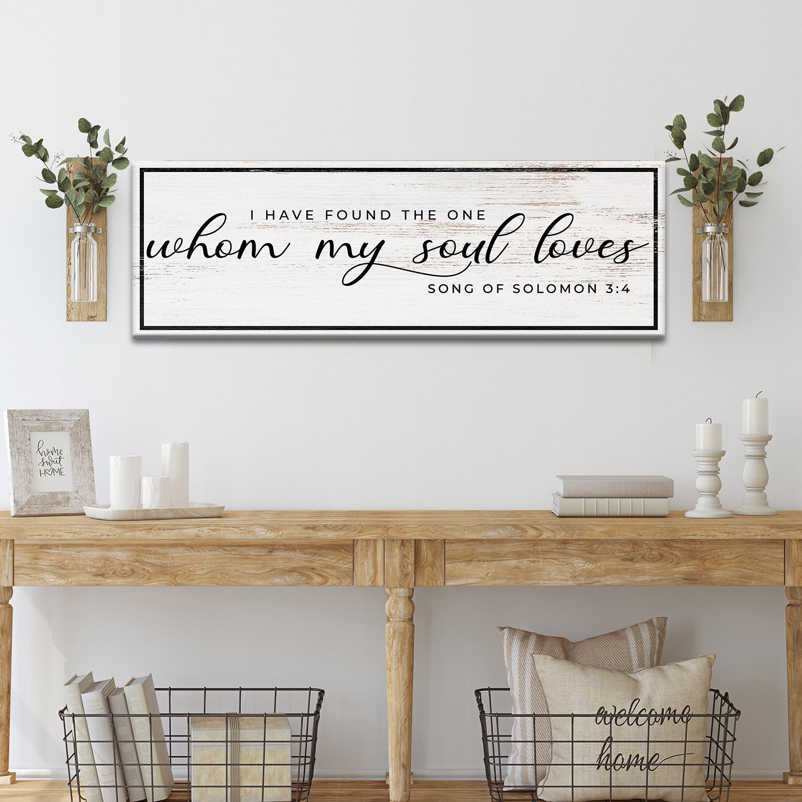 Song of Solomon 3:4 - 'I Have Found The One' - Inspirational Christian Wall Art - Two & Gathered