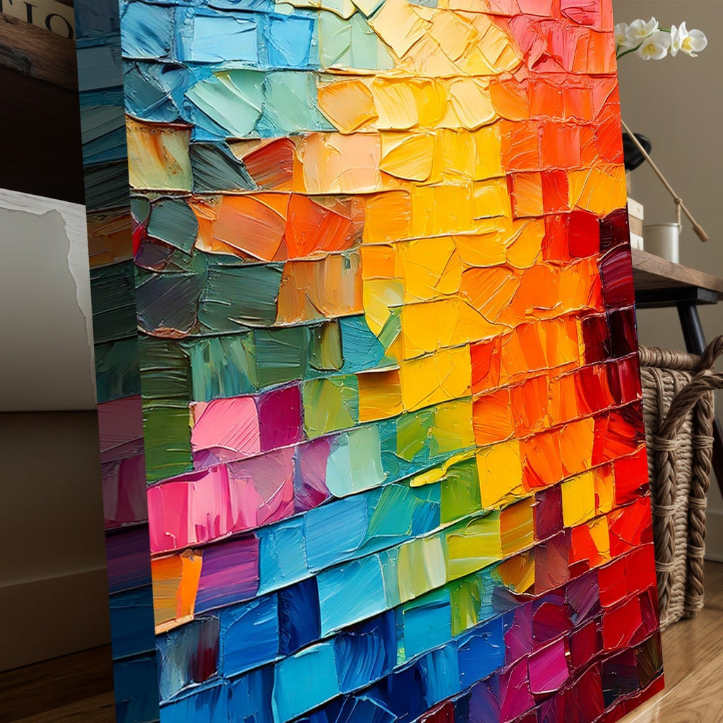 Spectrum Mosaic Impasto Wall Art - Two & Gathered