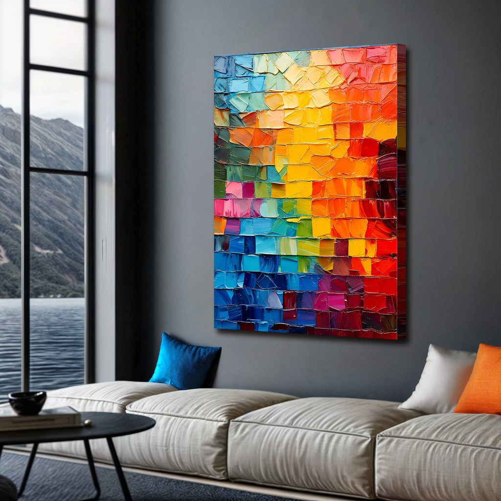 Spectrum Mosaic Impasto Wall Art - Two & Gathered