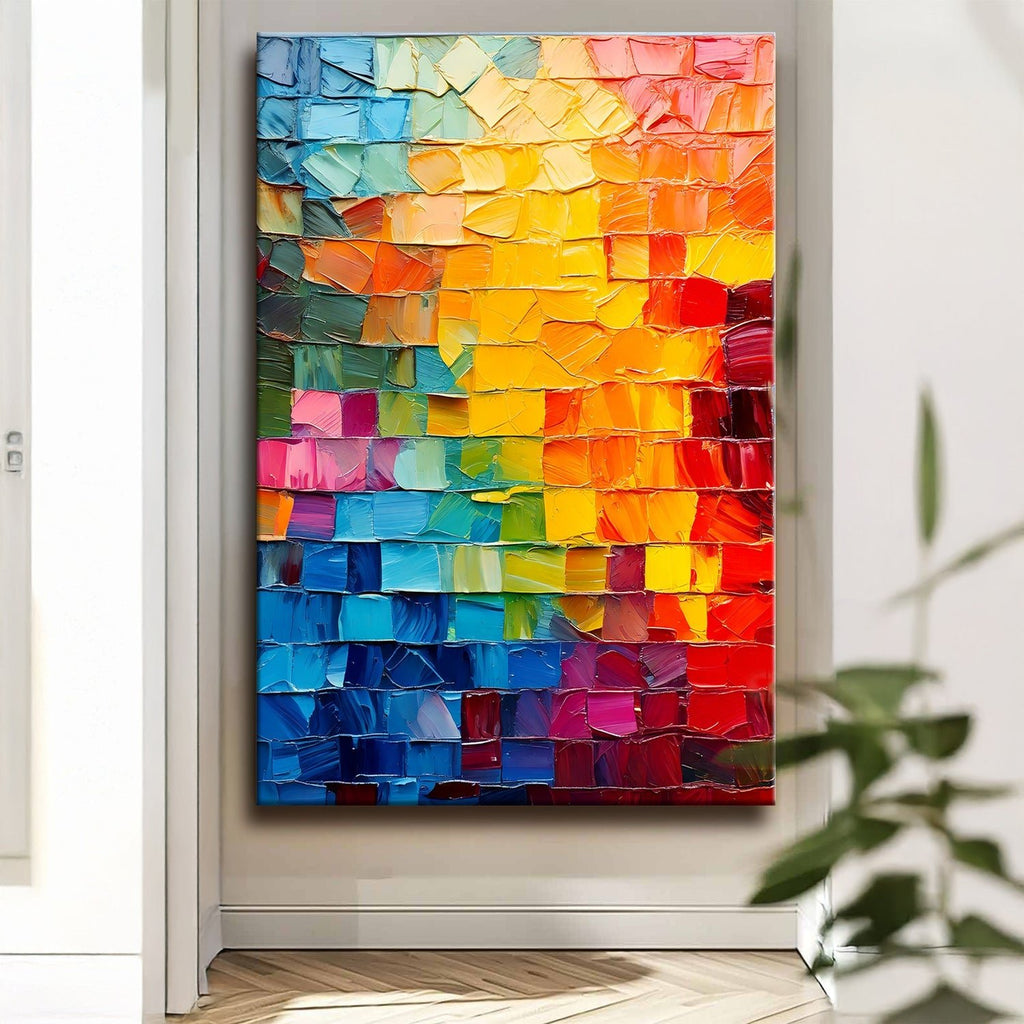 Spectrum Mosaic Impasto Wall Art - Two & Gathered