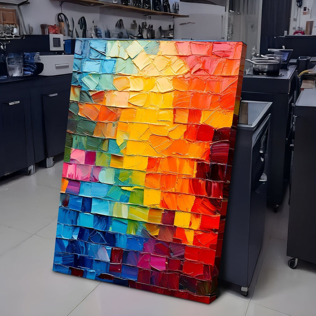 Spectrum Mosaic Impasto Wall Art - Two & Gathered