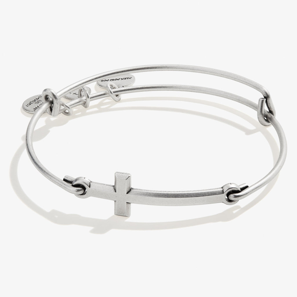 Spiritual Armor Cross Inline Charm Bangle - Two & Gathered