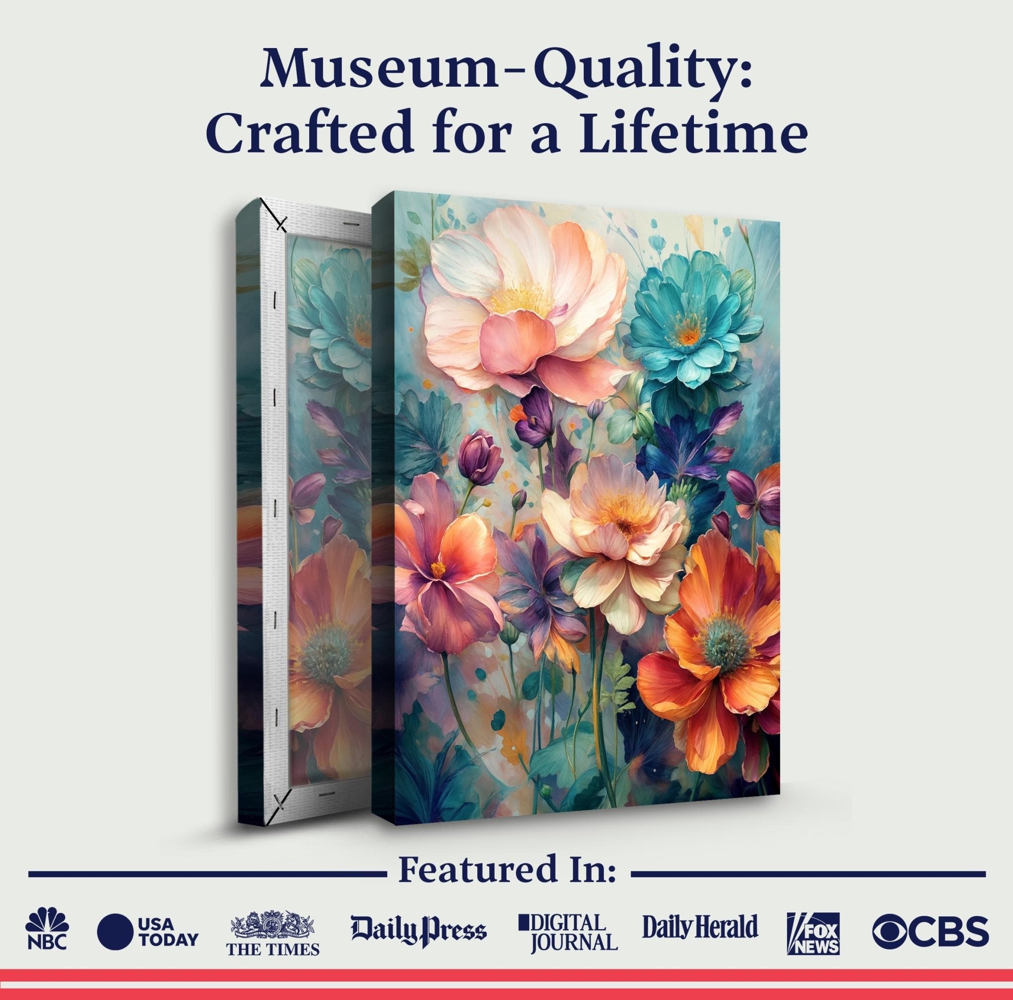 Spring Bouquet Impasto Wall Art - Two & Gathered