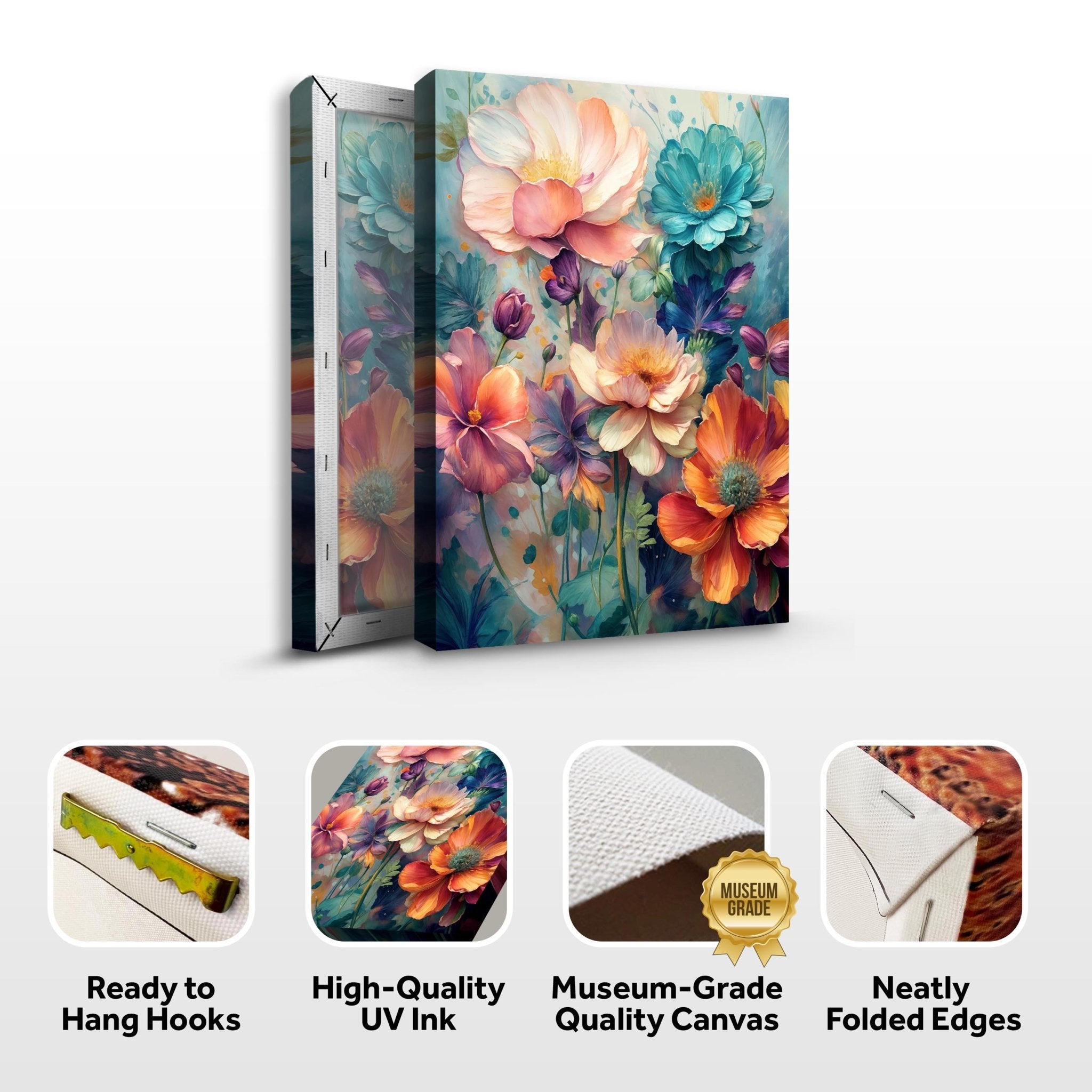 Spring Bouquet Impasto Wall Art - Two & Gathered