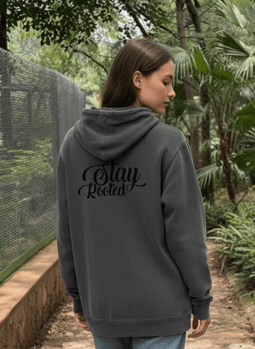 Stay Rooted Unisex Pigment - Dyed Hoodie Sweatshirt - Two & Gathered