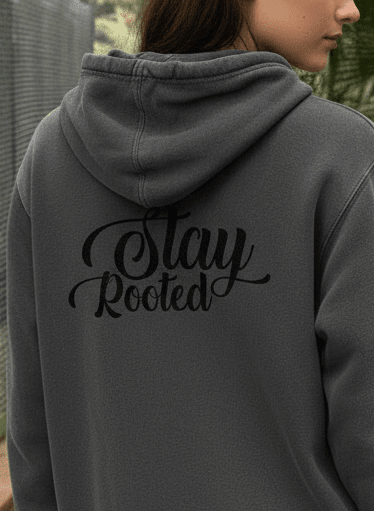 Stay Rooted Unisex Pigment - Dyed Hoodie Sweatshirt - Two & Gathered