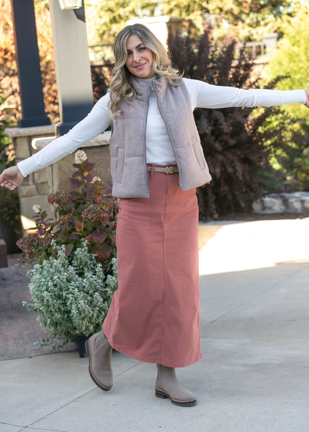 Stella Sienna Denim Maxi Skirt - FINAL SALE - Two & Gathered