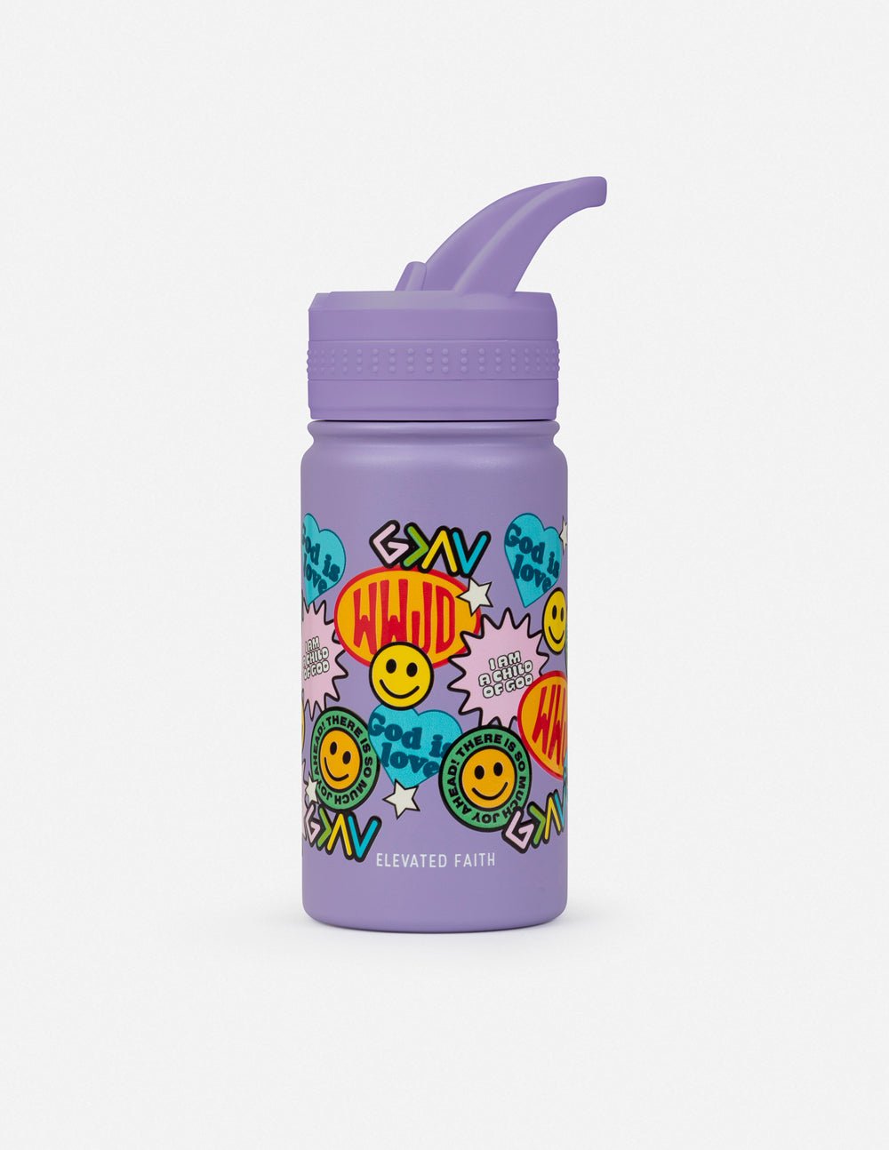 Sticker Collage Kids Water Bottle - Two & Gathered