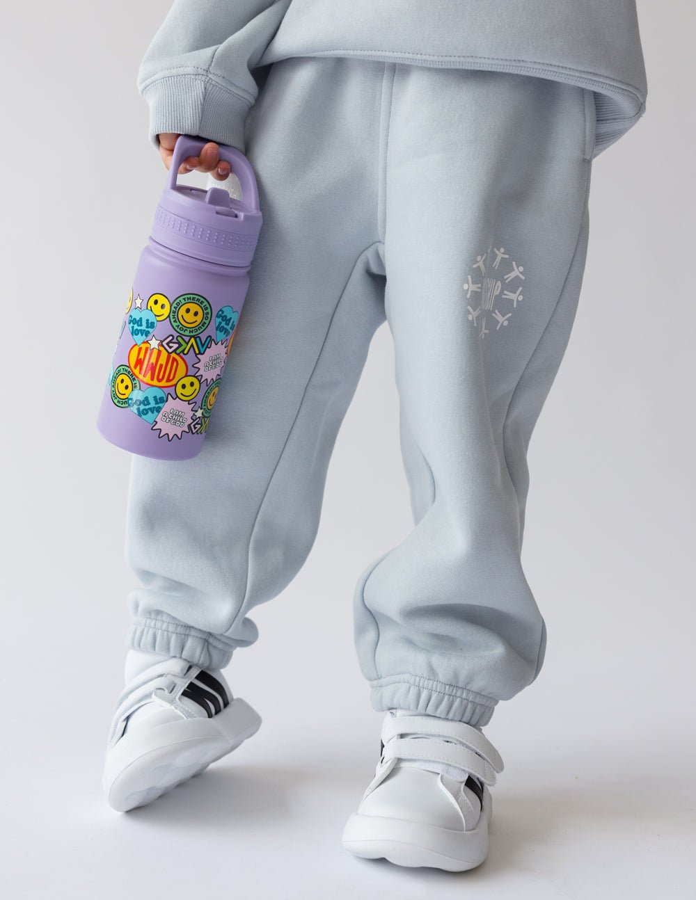 Sticker Collage Kids Water Bottle - Two & Gathered