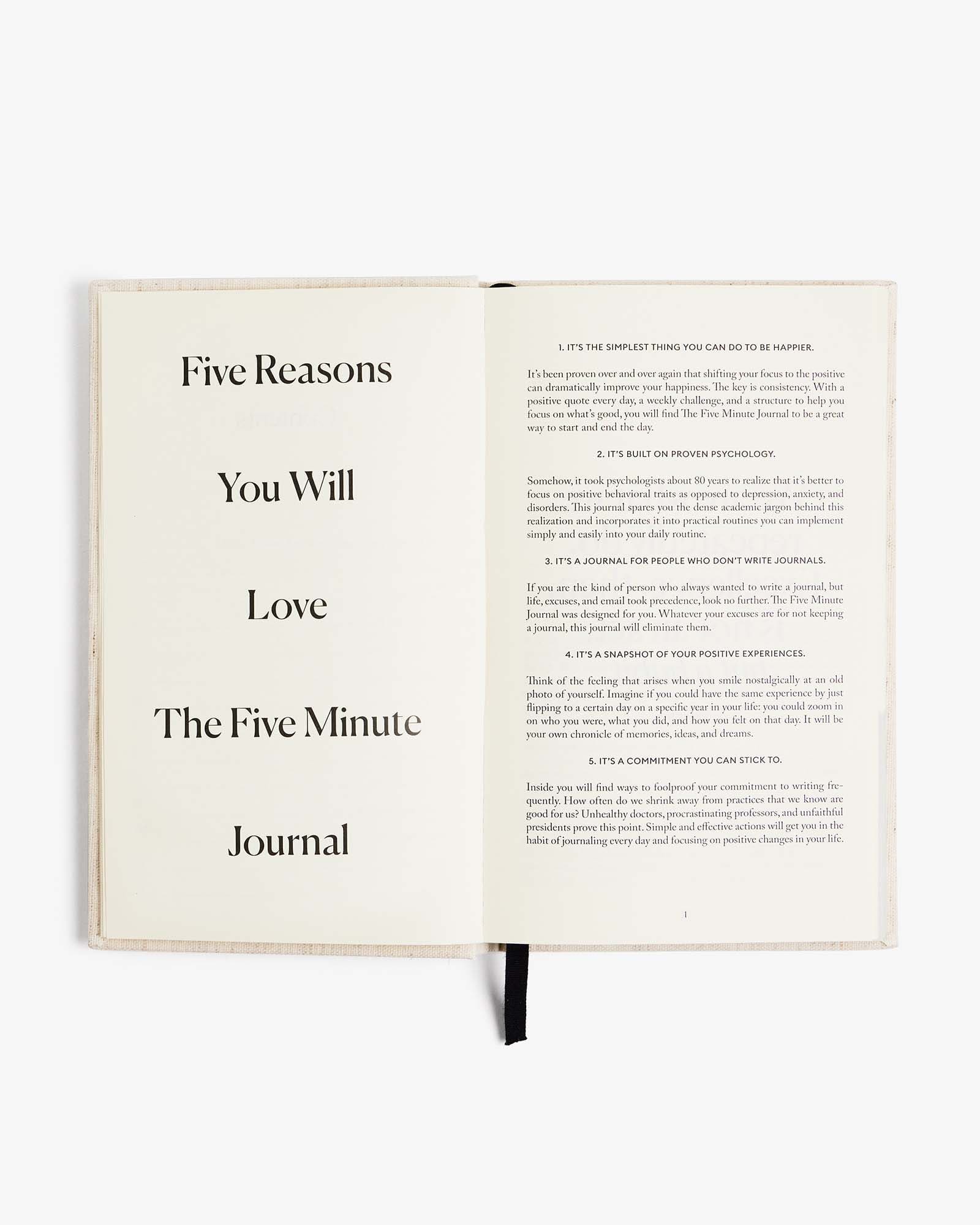 The Five Minute Journal - Original Linen - Two & Gathered