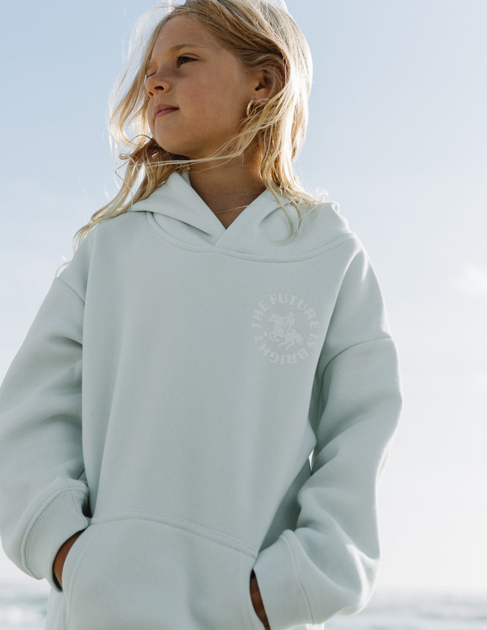 The Future Is Bright Kids Hoodie - Two & Gathered