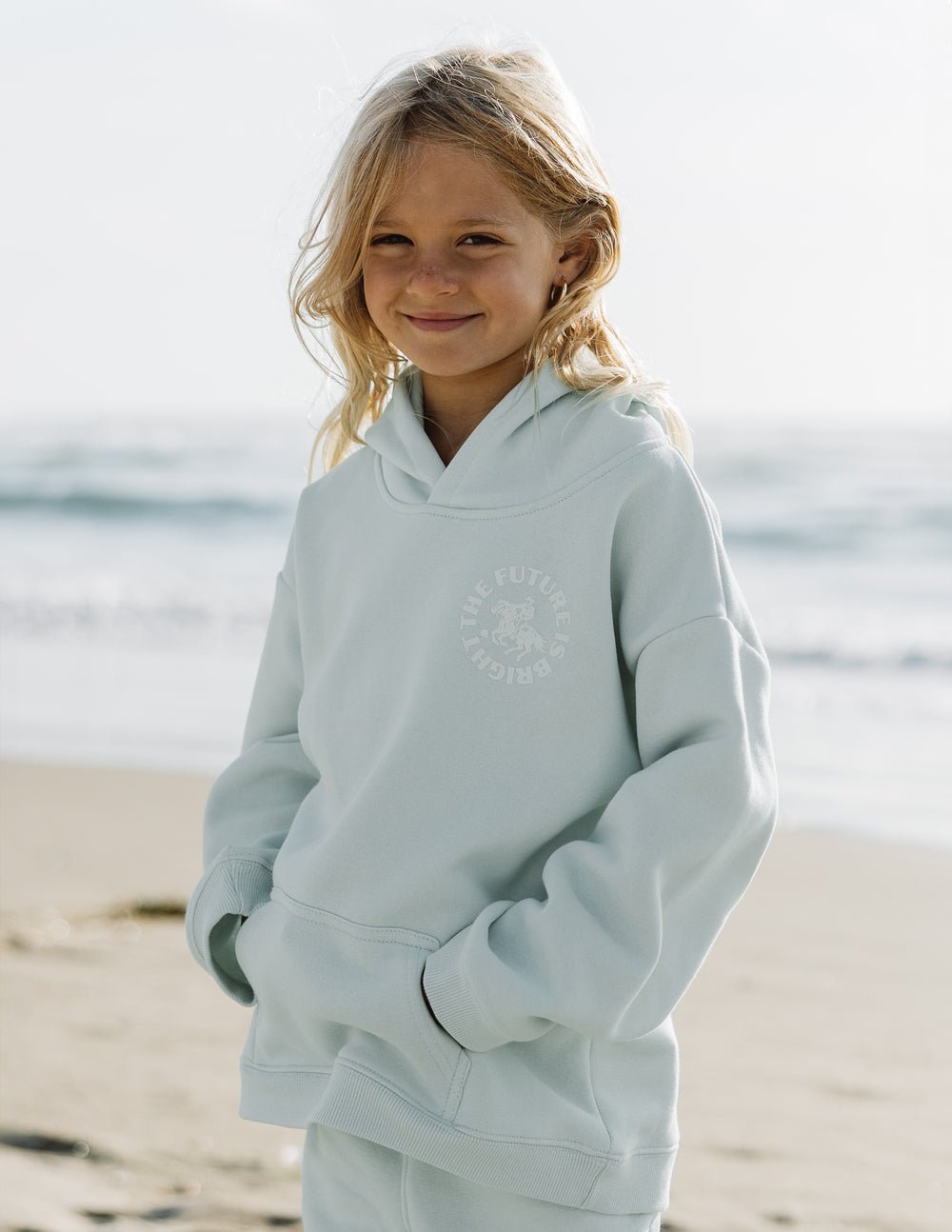 The Future Is Bright Kids Hoodie - Two & Gathered