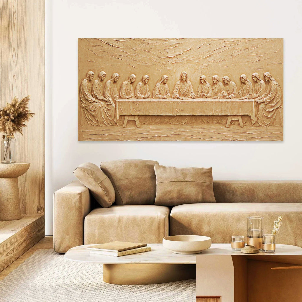 The Last Supper Minimalist Faith Wall Art - Two & Gathered