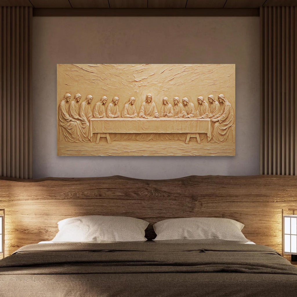 The Last Supper Minimalist Faith Wall Art - Two & Gathered