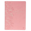 The Spiritual Growth Bible, Study Bible, NLT - New Living Translation Holy Bible, Faux Leather, Pink - Leather - Two & Gathered