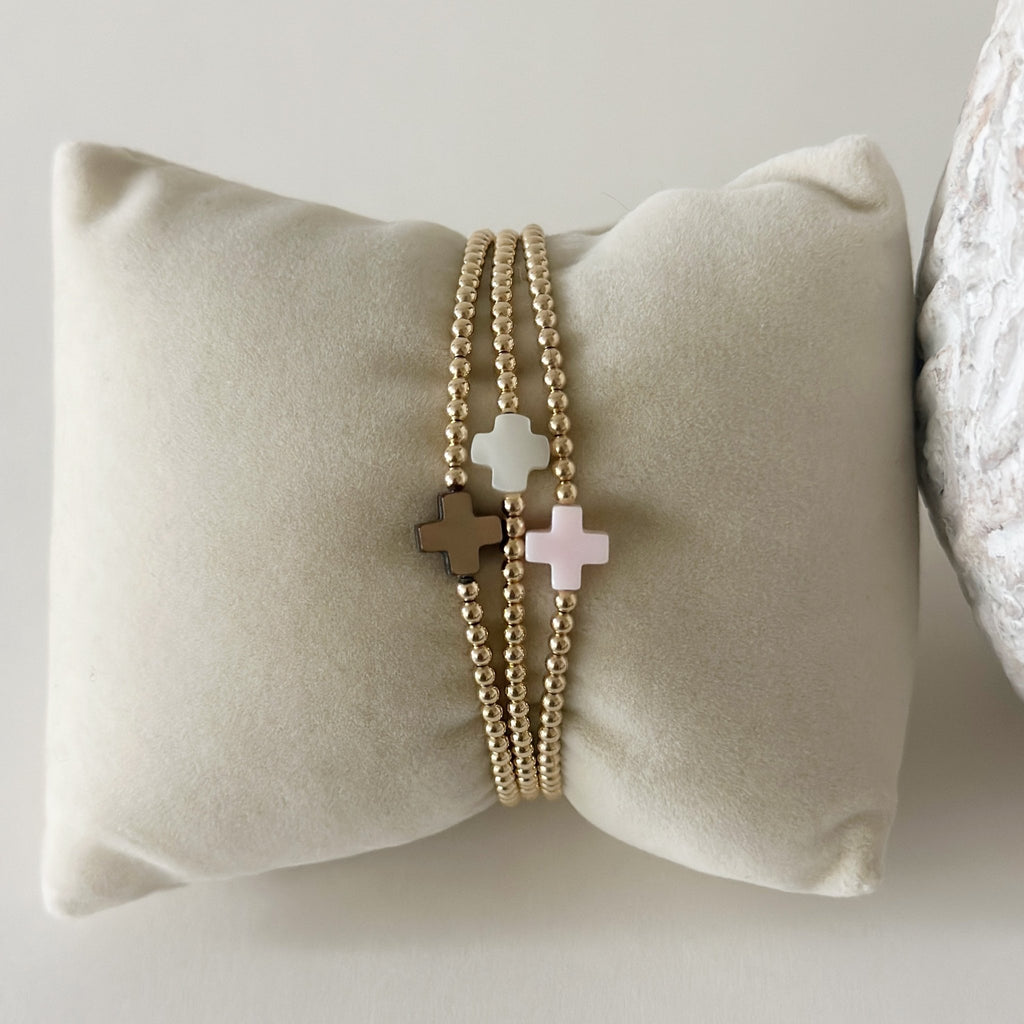 Tiff Cross Bracelets - Two & Gathered